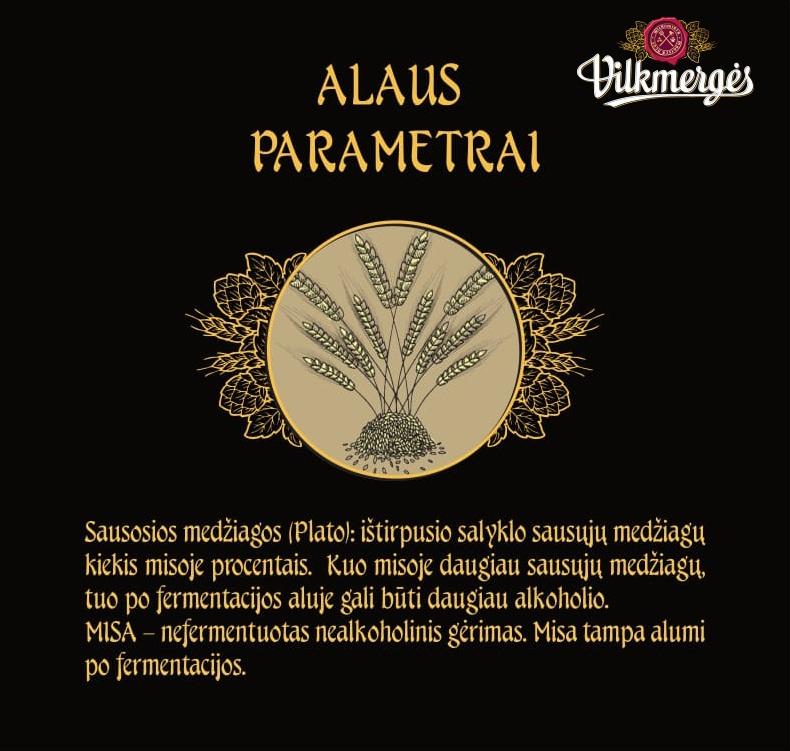Prekės ženklas: Vilkmergės ALAUS PARAMETRAI